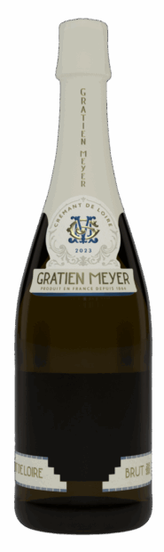 La bouteille du Crémant de Loire Brut Millésimé de Gratien Meyer.