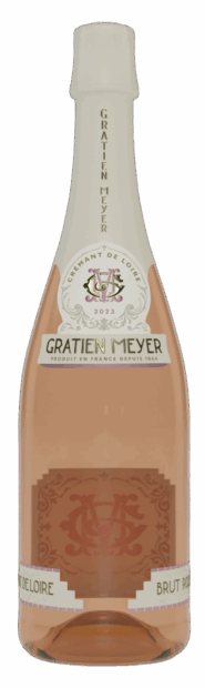 La bouteille du Crémant de Loire Brut Rosé de Gratien Meyer.