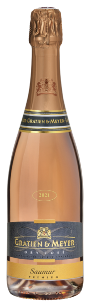 La bouteille Saumur Dry Rosé Millésimé 2021 de Gratien et Meyer.