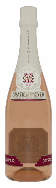 La bouteille Saumur Dry Rosé Millésimé de Gratien Meyer.